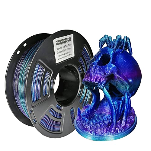 Stronghero3D PETG 3D Printer Filament 1.75mm,Multicolor,Chameleon,Color Change with Light and Angle,1kg(2.2lbs) Accuracy +/-0.05mm for ender3 Cr10 - Image 4