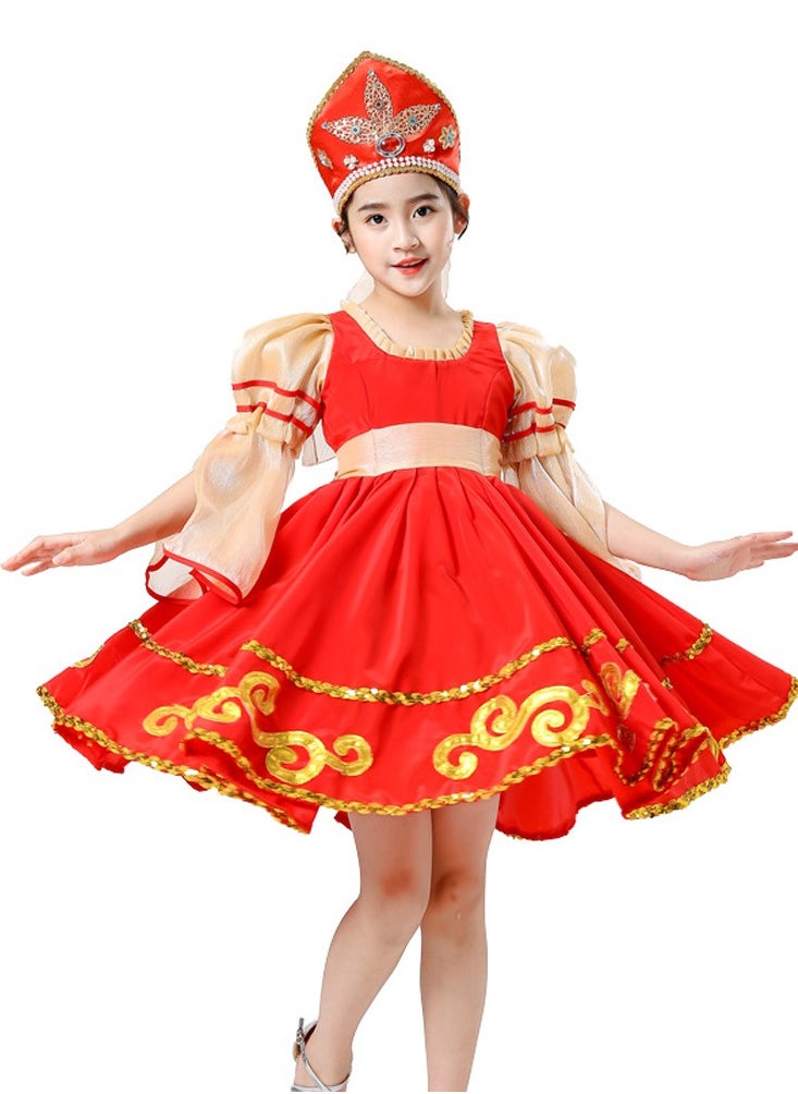 Al Aoyama - Russian dance costumes, elegant large swing skirts princess costumes, performance tutu skirts 4~18 ages - Image 1