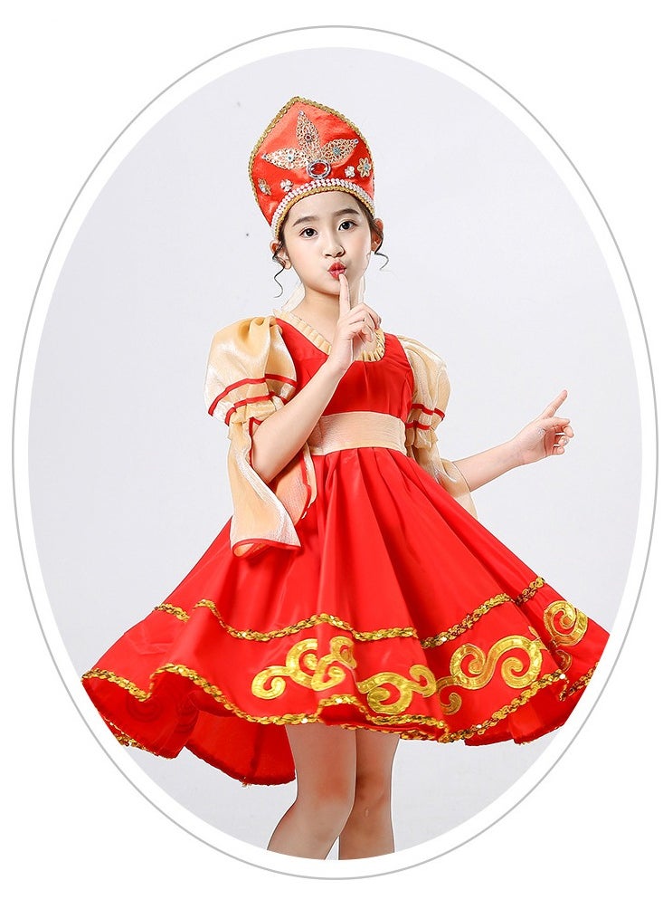 Al Aoyama - Russian dance costumes, elegant large swing skirts princess costumes, performance tutu skirts 4~18 ages - Image 1