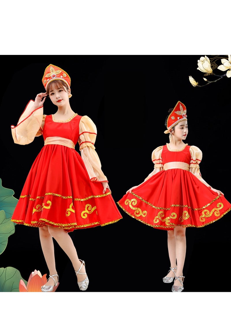 Al Aoyama - Russian dance costumes, elegant large swing skirts princess costumes, performance tutu skirts 4~18 ages - Image 1