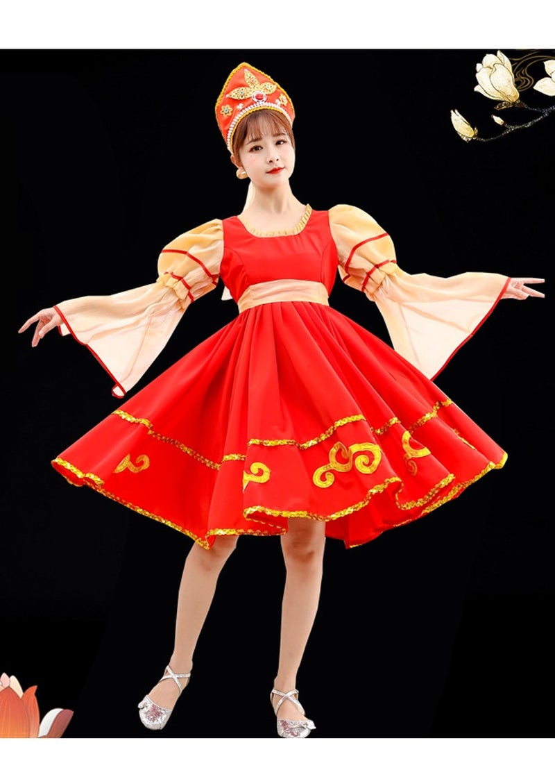 Al Aoyama - Russian dance costumes, elegant large swing skirts princess costumes, performance tutu skirts 4~18 ages - Image 1