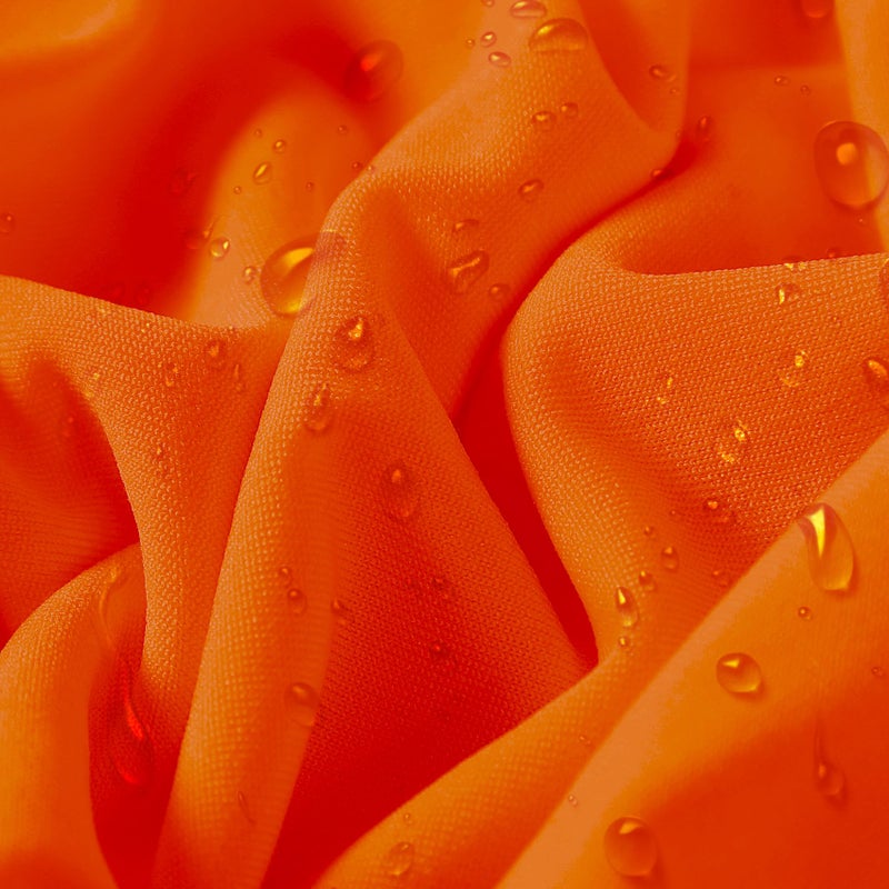 eccwai 12 PCS Waterproof Stretch Spandex Folding Chair Covers  Dining Room Chair Slipcovers Protector for Wedding  Banquet  Party  Holidays  Celebration and Decoration(Orange) - Image 3