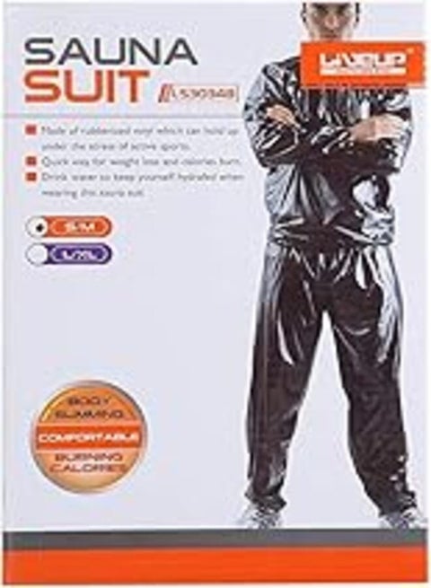 Liveup Ls3034b Sports Sauna Suit For Men, Multi Colour, XLarge And 2XLarge