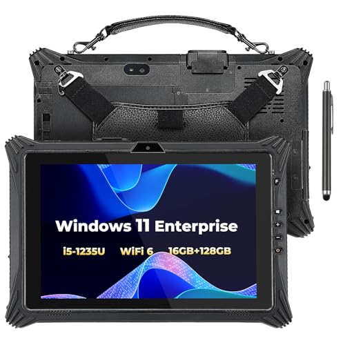 MUNBYN HighEnd Rugged Windows Tablet IRT10 101 Windows 11 IoT Enterprise i51235U WiFi 6 Rugged Tablet16GB128GB Replaceable SSDHot Swappable for Construction Work2Y Protection - Image 1