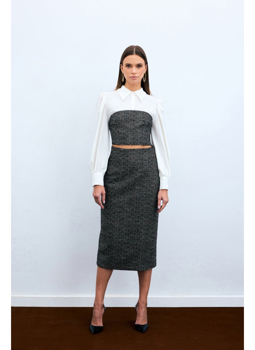 Tweed Pencil Skirt - Brown - pzsku/ZE8A2033D2A5631E2632CZ/45/_/1740639158/54178383-1e6d-4351-81e4-7b0f4a12d624