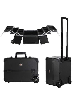 Rolling Wheeled Storage Organizer Makeup Trolley Cosmetics Suitcase Black - pzsku/ZE8A220FE590FCB99F86EZ/45/1750324792/8fa45bb9-3104-4731-8065-0907d3f418d4