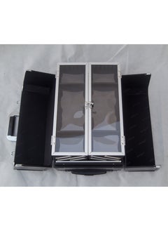 SUNRISE Rolling Wheeled Storage Organizer Makeup Trolley Cosmetics Suitcase Black  - Image 5