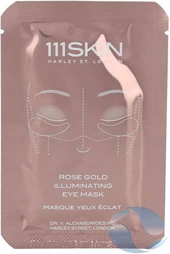 111SKIN قناع العين المضيء من 111SKIN بالذهب الوردي 1 قناع 6 مل 02 أونصة RGEMS6 - Image 1