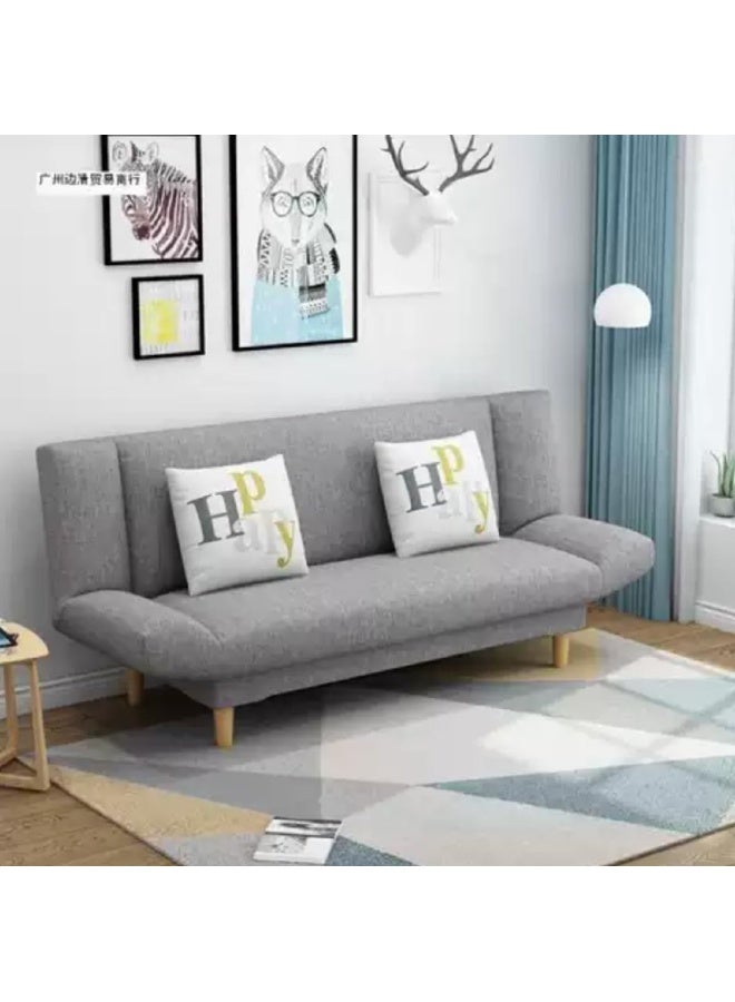 Space-Saving Convertible Sofa Bed â€“ Modern Dual-Use Sofa Cum Bed for Comfortable Living (Light Grey)