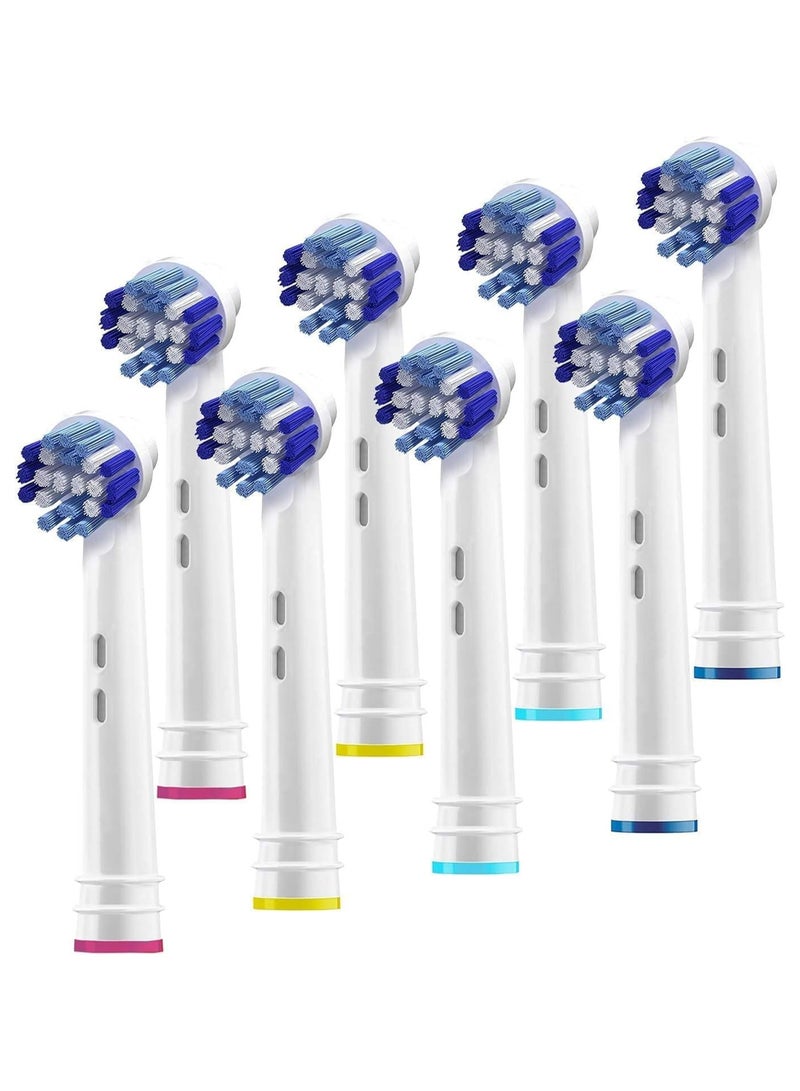 Replacement Brush Heads Compatible with OralB Braun- Pack of 8 Professional Electric Toothbrush Heads- Precision Refills for Oral-b 7000, Clean, Oral B Pro 1000, 9600, 500, 3000, 8000, Vitality Plus! - Image 1