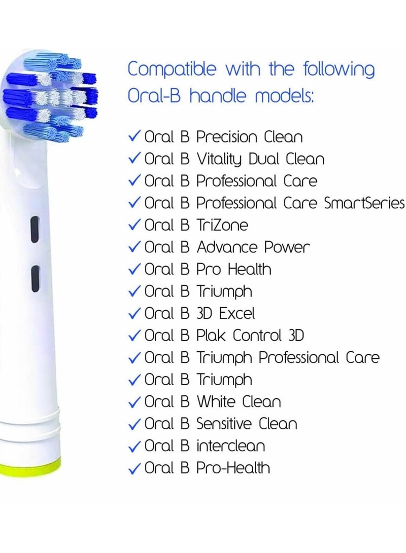 Replacement Brush Heads Compatible with OralB Braun- Pack of 8 Professional Electric Toothbrush Heads- Precision Refills for Oral-b 7000, Clean, Oral B Pro 1000, 9600, 500, 3000, 8000, Vitality Plus! - Image 2