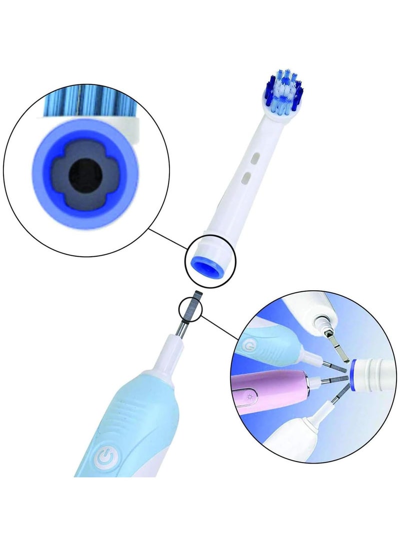 Replacement Brush Heads Compatible with OralB Braun- Pack of 8 Professional Electric Toothbrush Heads- Precision Refills for Oral-b 7000, Clean, Oral B Pro 1000, 9600, 500, 3000, 8000, Vitality Plus! - Image 3