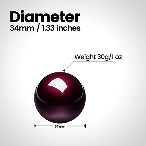Perixx Peripro-303GR Small Trackball, 1.34 Inches Replacement Ball for Perimice and M570, Glossy Red (18021) - Image 3