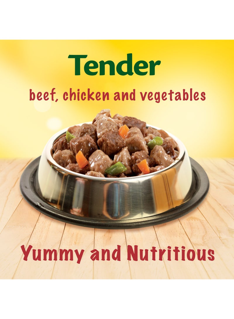 بورينا فريسكيز طعام القطط الرطب مع لحم البقر والخضار في المرق 400جم - Image 2