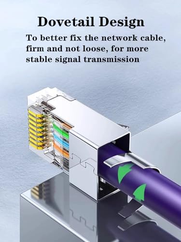 Gaobige 30-Pack Cat7 Cat6A RJ45 Connectors Shielded Cat7 Cat6A RJ45 Ends Ethernet Cable Crimp Connectors 30PCS RJ45 Strain Relief Boots (Not Pass Through RJ45 Connectors) - Image 3