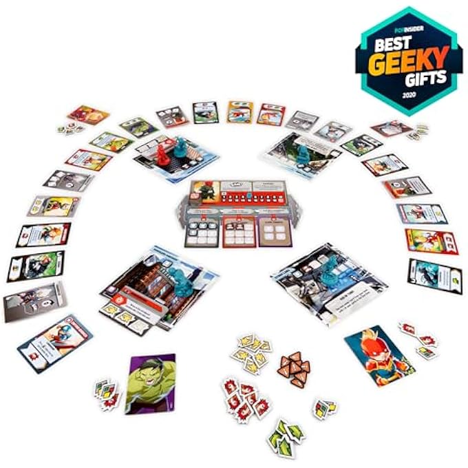 سبن ماستر Marvel United Awardلعبة البطاقات الإستراتيجية التعاونية متعددة اللاعبين الحائزة على جائزة Marvel Captain America Hulk للبالغين والعائلات والأطفال الذين تتراوح أعمارهم بين 14 عاما وما فوق - Image 4