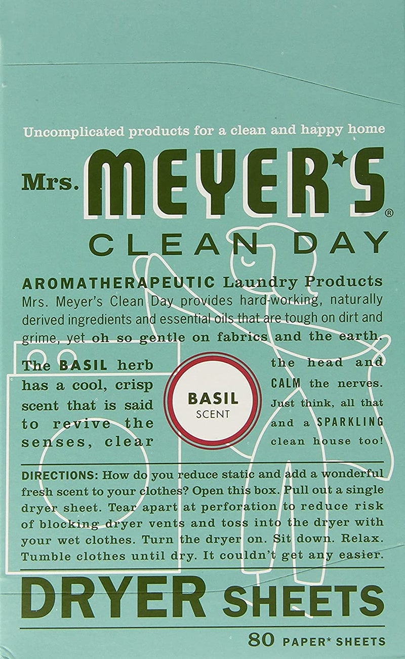 Mrs. Meyer's Mrs Meyer's Clean Day Dryer Sheet, 80 Count - Image 1