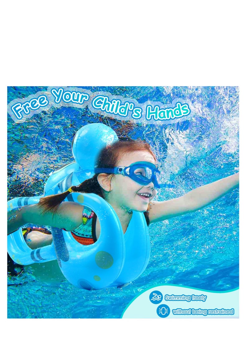 SYOSI Swim Vest Floaties for Kids, Toddler Pool Float Learn to Swim Trainer Life Jacket with Adjustable Safety Buckle and 3 Airbags, Portable Inflatable Pool Floats Swimming Ring, Loads up to 110 lb - Image 4