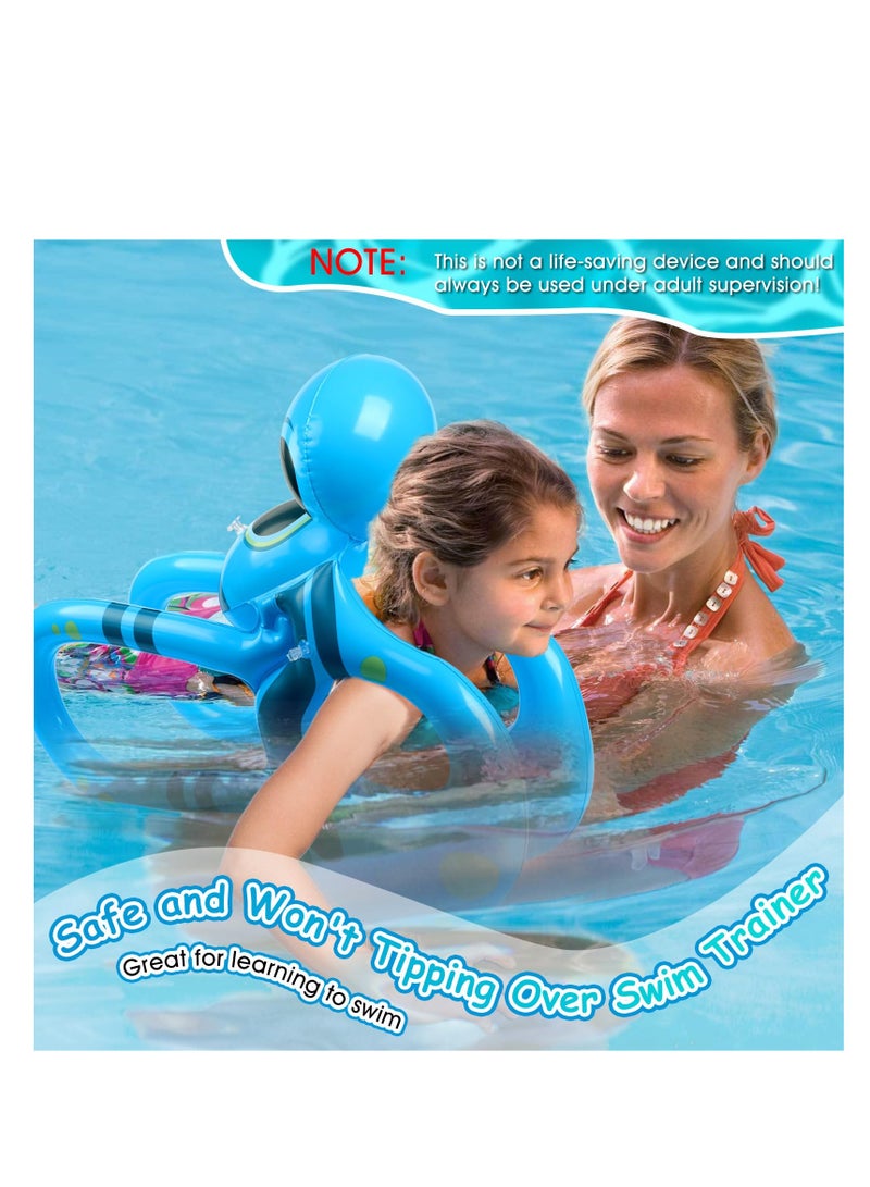 SYOSI Swim Vest Floaties for Kids, Toddler Pool Float Learn to Swim Trainer Life Jacket with Adjustable Safety Buckle and 3 Airbags, Portable Inflatable Pool Floats Swimming Ring, Loads up to 110 lb - Image 2
