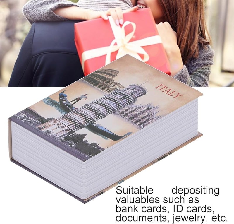 صندوق أمان للكتب بقفل مركب، خزانة أمنية صغيرة مخفية للنقود والمجوهرات - Image 4