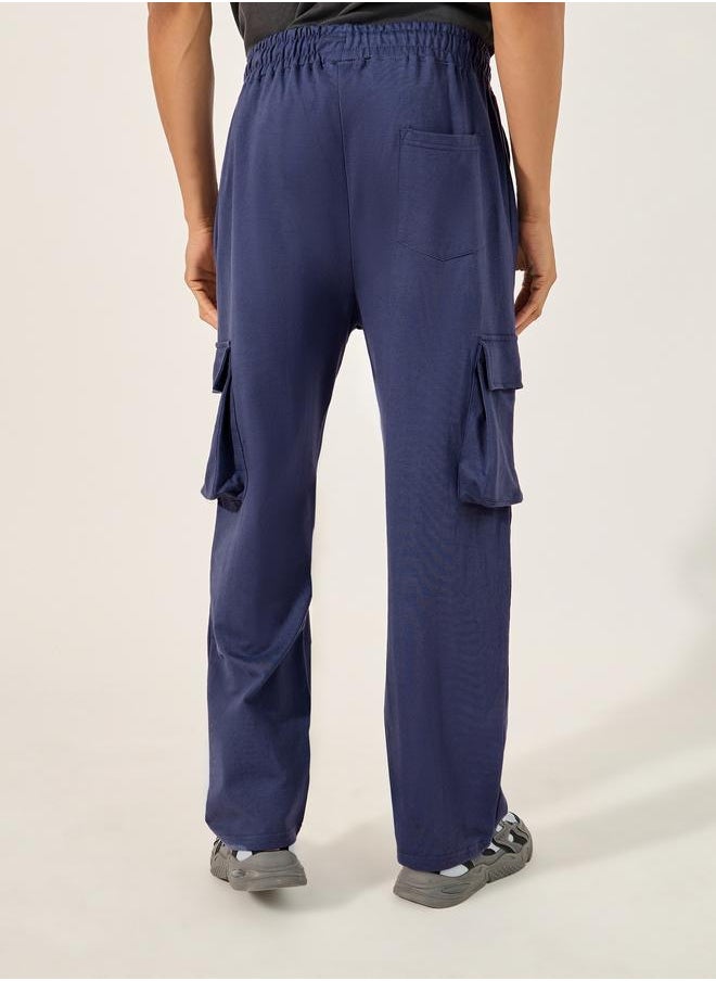 Styli Styli Oversized Straight Leg Joggers with Cargo Pockets  - Image 4