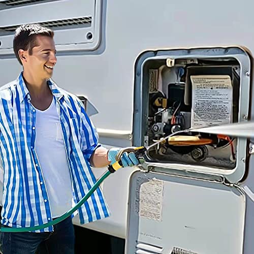 VanPet RV Water Heater Tank Rinser,Metal Tube Water Tank Flusher,Powerful Water Spray,Flushes and Removes Sediment and Scale from RV Water Heater (Flush Wand) - Image 2