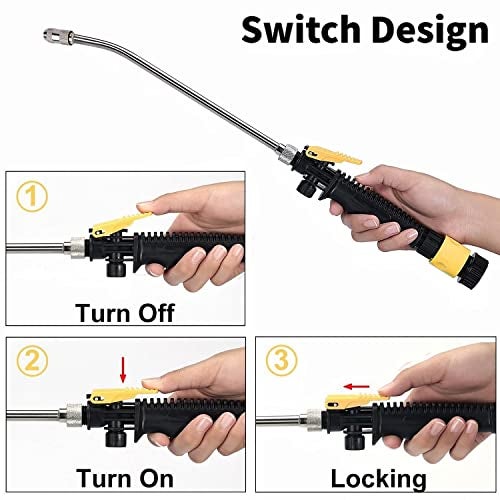 VanPet RV Water Heater Tank Rinser,Metal Tube Water Tank Flusher,Powerful Water Spray,Flushes and Removes Sediment and Scale from RV Water Heater (Flush Wand) - Image 5