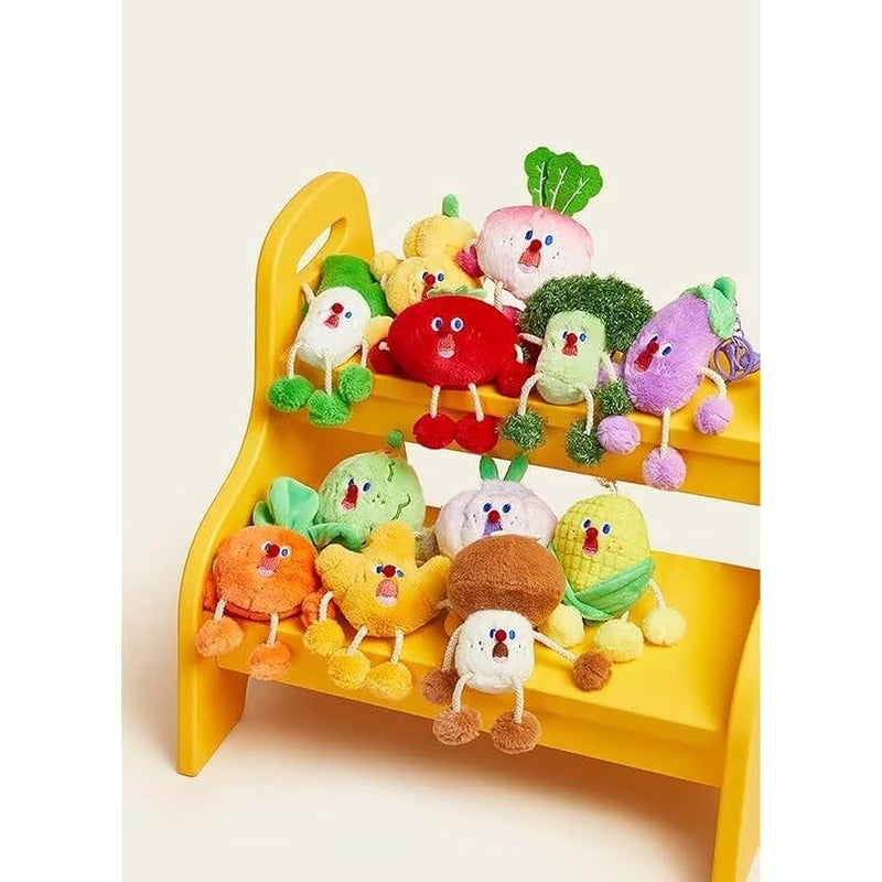 Cute Plush Keychains, Kawaii Vegetable Keychain Accessories for Backpacks, Bags, Purse, Phone, Car Key Ring - Image 4