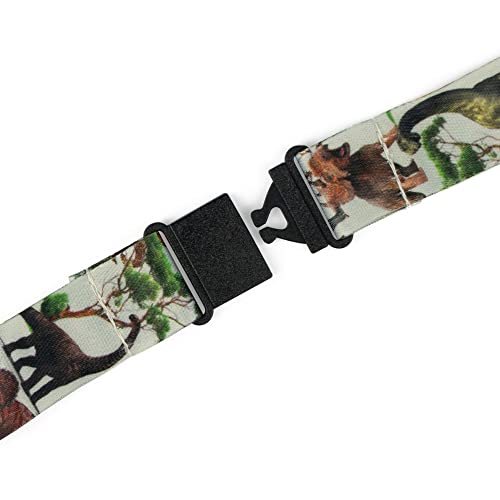 Limeloot Dinosaurs Premium Lanyard with Breakaway, Release Buckle, and Flat Ring. - Image 4