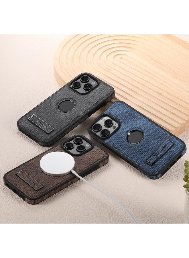 Suteni Case For iPhone 13 Pro Max G2 Holder Denim Leather Back MagSafe Phone Case - Image 5