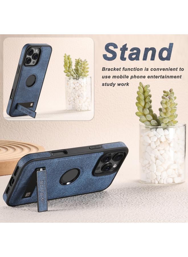 Suteni Case For iPhone 13 Pro Max G2 Holder Denim Leather Back MagSafe Phone Case - Image 4