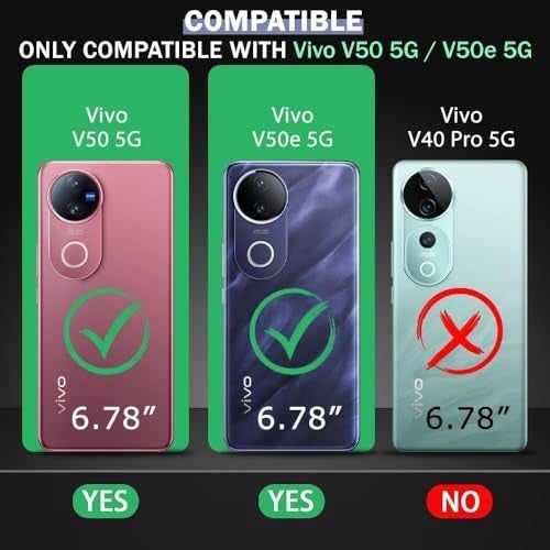 KC Back Cover for Vivo V50 5G / V50e 5G / T4r 5G / Z10r 5G - Electroplated Crome Metal Ring | Shockproof Soft Silicone | Full Camera Protection | Bumper Case (White) - Image 2