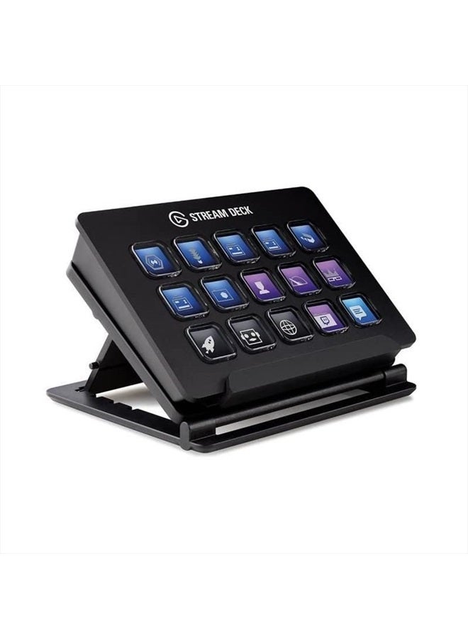 elgato ستريم ديك - حزمة مخصصة من 15 مفتاح LCD مع وحدة تحكم لإنشاء محتوى مباشر (موزع معتمد، ضمان المصنع لمدة 1 سنة) - Image 1