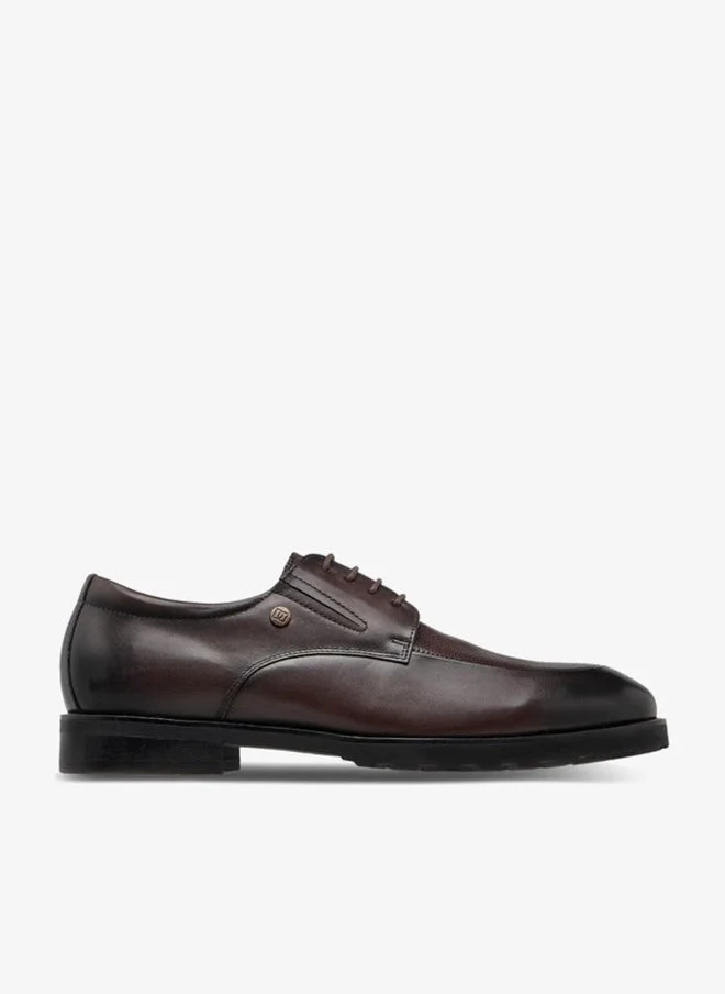 DUCHINI Brown Men Leather Lace-Up Derby Shoes for Men | Best Price UAE