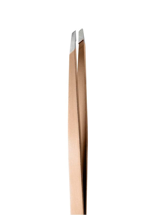 RUBIS Limited Series Rose Gold Slanted Tweezers w/black pouch - Image 2