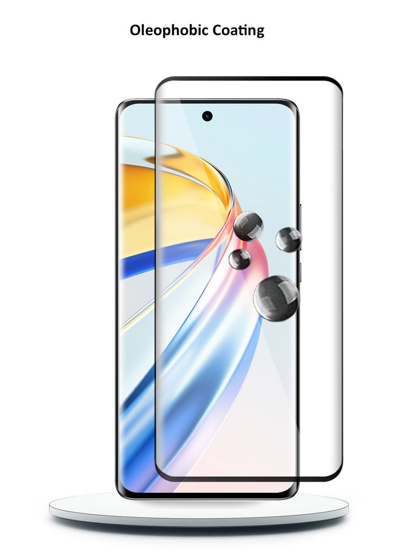 Wtech Honor X9b 5G 2023 Premium Edge-Pro Series UV Full Glue Full Cover Tempered Glass Screen Protector - Clear/Black - Image 5
