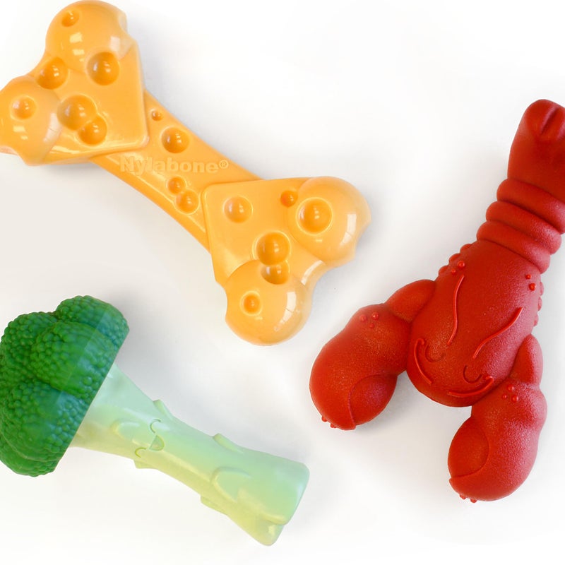 Nylabone Power Chew Toy Bundle Cute Dog Toys for Aggressive Chewers Filet Mignon Cheese and Bacon Flavors Large Dogs Up to 50 lbs 3 Pack - Image 2