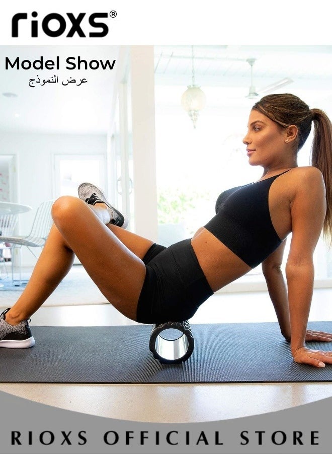 RIOXS - Foam Roller Massage EVA Muscle Relaxation Massager Hollow Foam Column Roller For Gym Pilates Yoga Fitness Equipment - Image 1