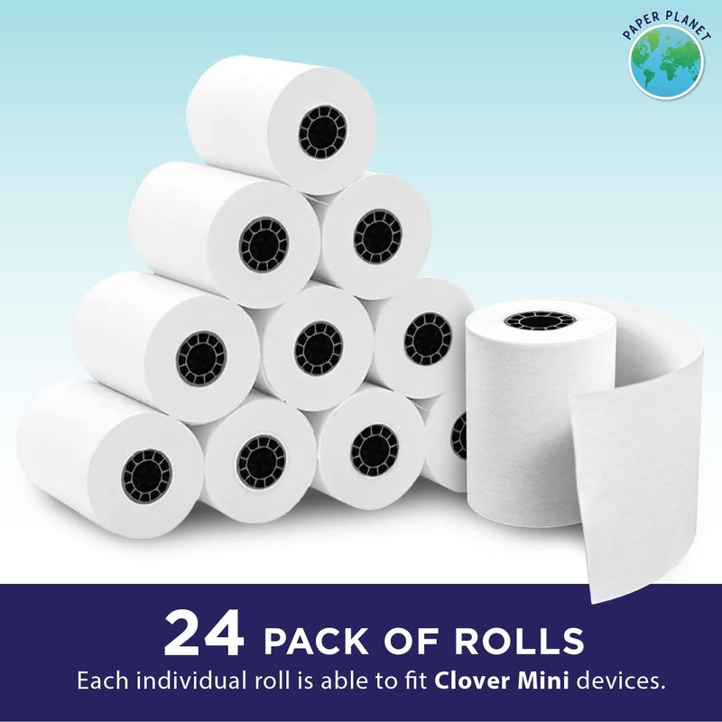 PaperPlanet Thermal Paper for Clover Mini by Paper Planet | C200, C300, C301, C302, C305 | 24 Rolls - Image 2