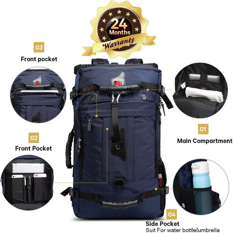 KAKA Travel Backpack, Carry On Backpack Durable Convertible Duffle Bag Fit for 15.6 Inch Laptop for Men and Women(Medium 35L) - Image 3