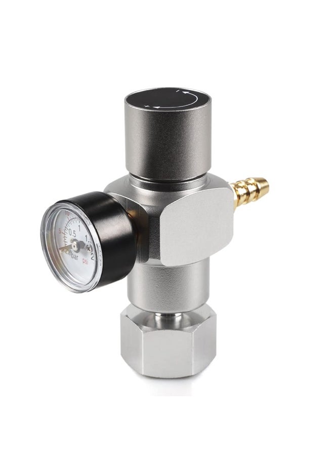 LUCKEG 2 In 1 Mini Co2 Gas Regulator Soda Pressure Gauge Mini Gas Regulator With Soda Adapter 3 8In To Tr214 For Wine Soda Making By Luckeg  - Image 1