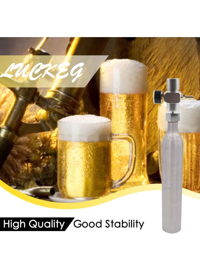 LUCKEG 2 In 1 Mini Co2 Gas Regulator Soda Pressure Gauge Mini Gas Regulator With Soda Adapter 3 8In To Tr214 For Wine Soda Making By Luckeg  - Image 4