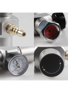 LUCKEG 2 In 1 Mini Co2 Gas Regulator Soda Pressure Gauge Mini Gas Regulator With Soda Adapter 3 8In To Tr214 For Wine Soda Making By Luckeg  - Image 2