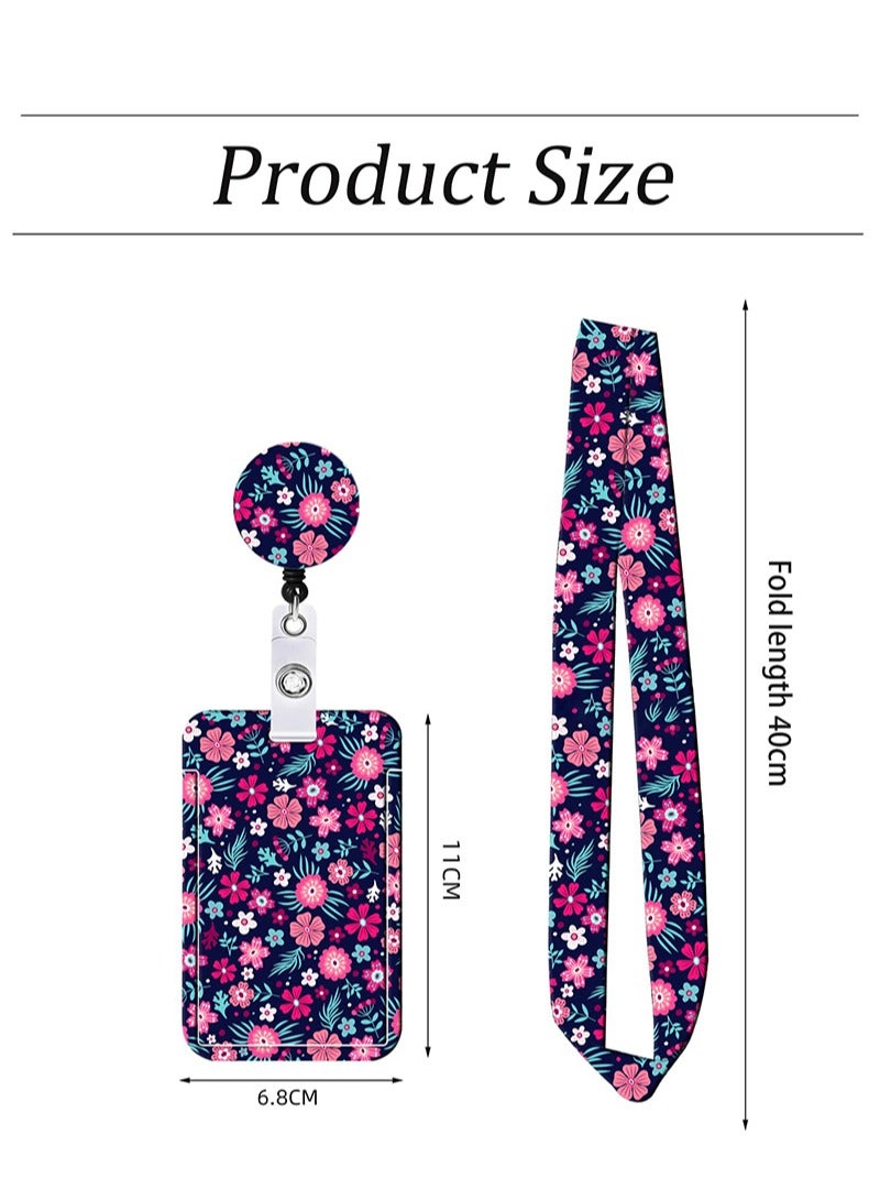 Aikanbo ID Card Holder with Strap, Lanyard ID Holder, Lanyard for Keys, Bus Tickets, School Supplies Card Holder with Swivel Lobster Clasp, for Women, Teachers, Nurses, Doctors, Students  - Image 3