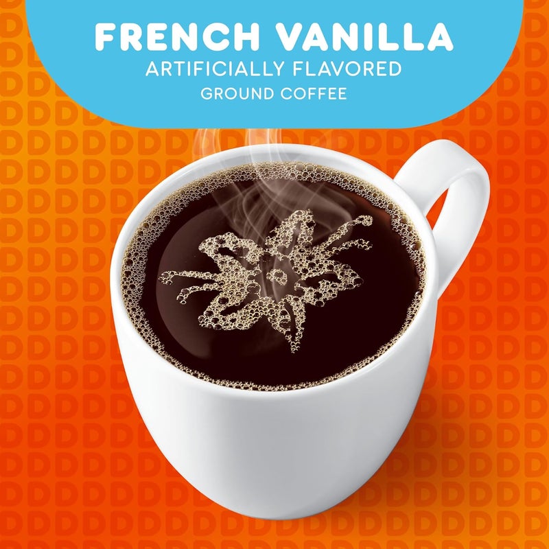 Dunkin' French Vanilla Flavored Ground Coffee - 18 Ounce (Pack of 6) - Image 5