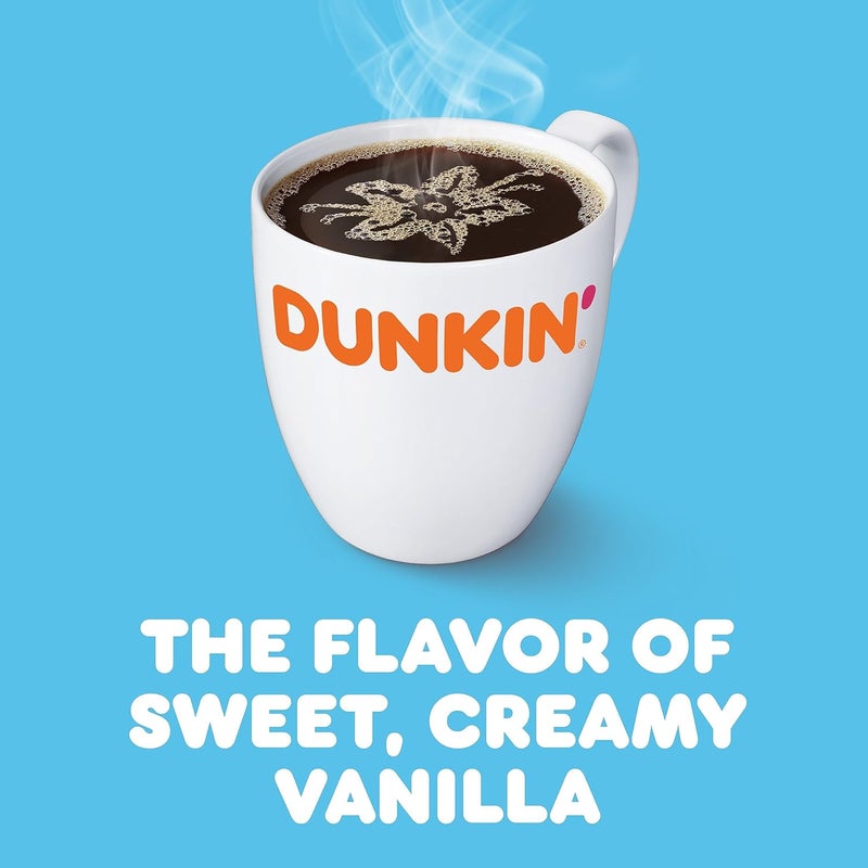 Dunkin' French Vanilla Flavored Ground Coffee - 18 Ounce (Pack of 6) - Image 4