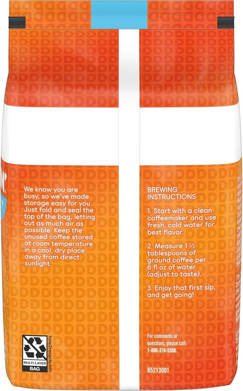 Dunkin' French Vanilla Flavored Ground Coffee - 18 Ounce (Pack of 6) - Image 3