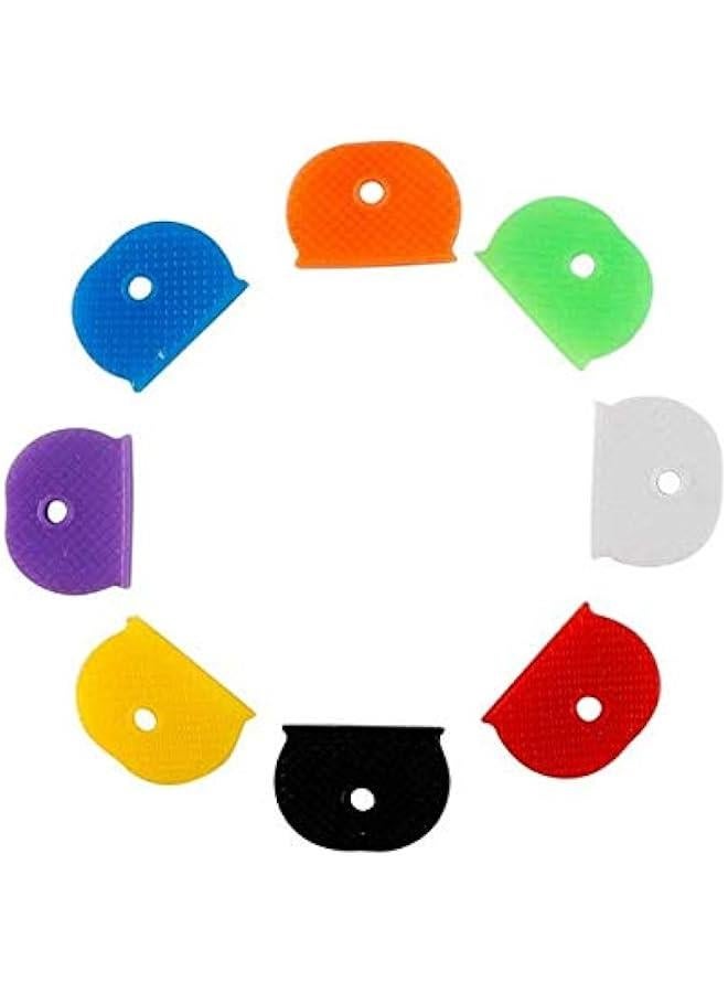 32 Pcs Assorted Colors Key Cap Rings, Key Identifier Tag Covers Fit for Regular Sized Keys  - Image 3