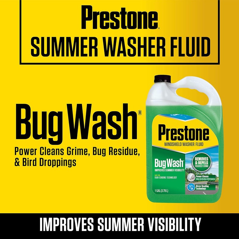 Prestone Bug Wash Windshield Washer Fluid 1 Gallon - Image 3