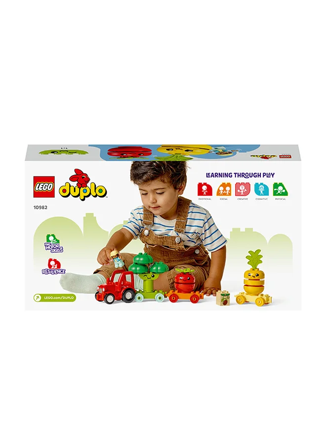 LEGO DUPLO My First Fruit and Vegetable Tractor 10982 Building and Learning Toy Set; Lets Kids Aged 18 Months and up Role-Play Harvesting Fruit and Vegetables (19 Pieces)